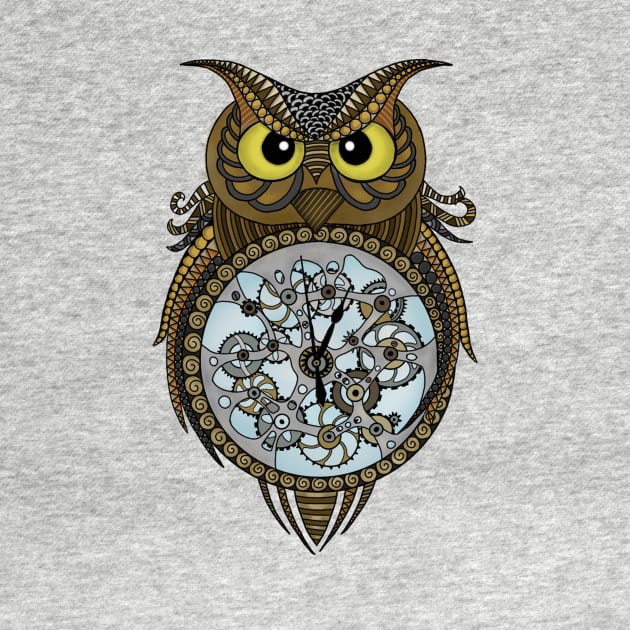 Steam punk owl by paviash